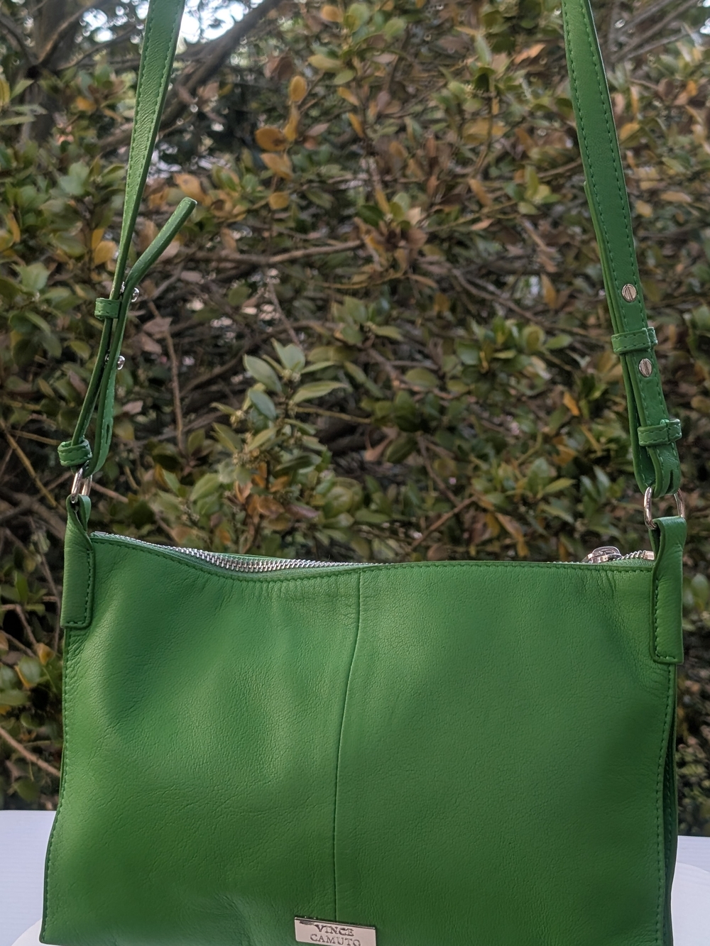 Vince Camuto Green Leather Crossbody Bag